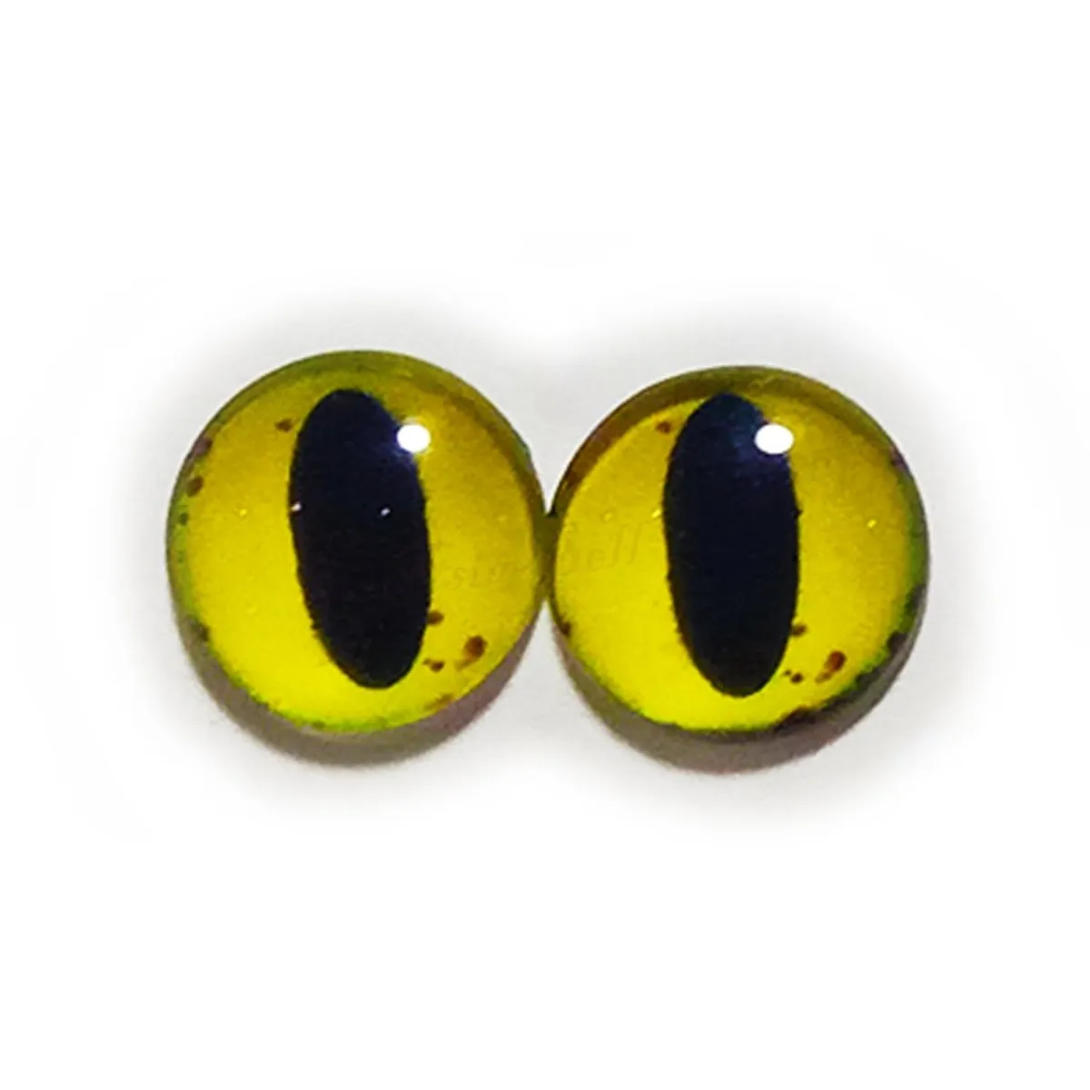 10pcs 6mm 8mm 10mm 12mm Glass Eyes Cabochon Lizard Cat Frog Animal Flat Dome Eye