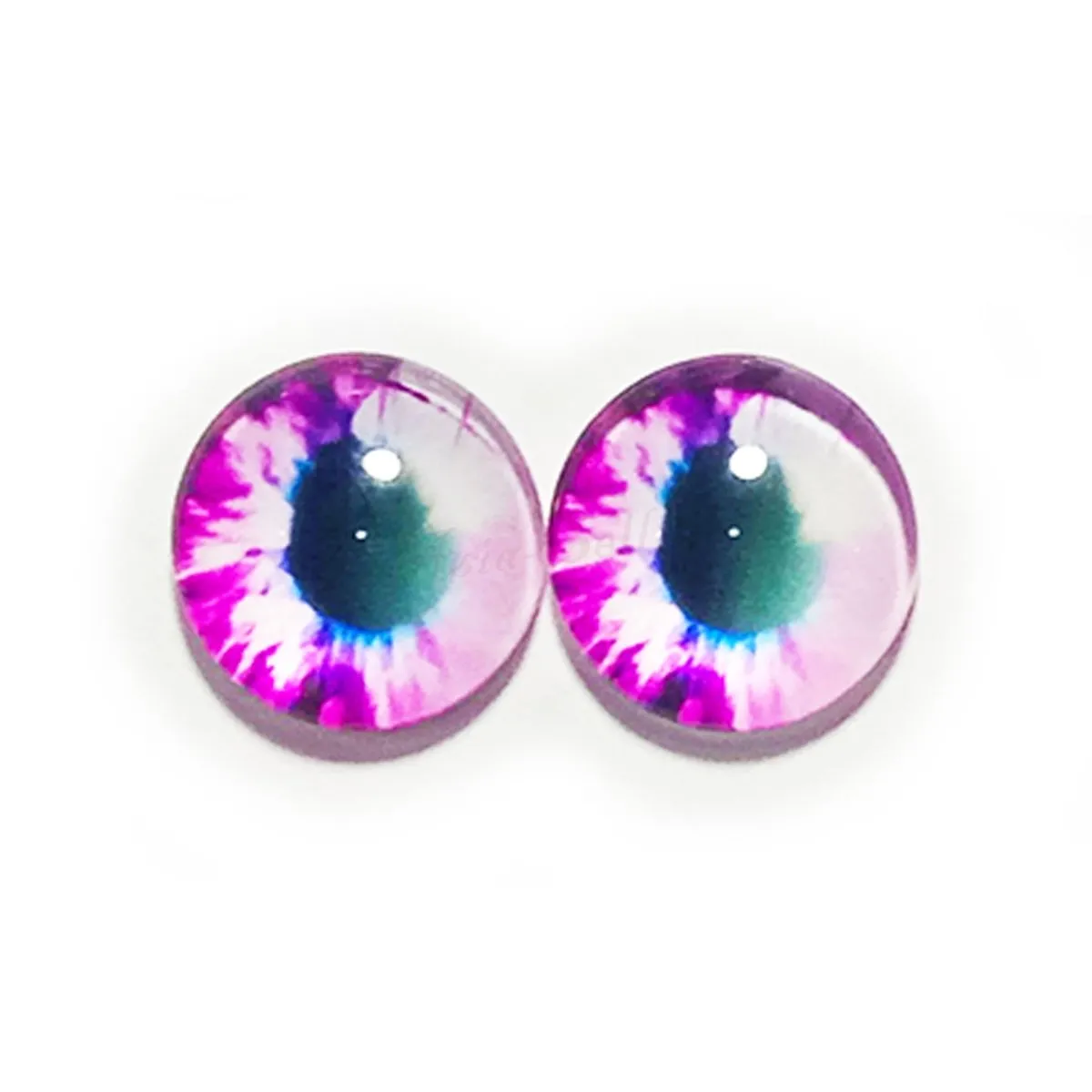 10pcs 6mm 8mm 10mm 12mm Glass Eyes Cabochon Lizard Cat Frog Animal Flat Dome Eye