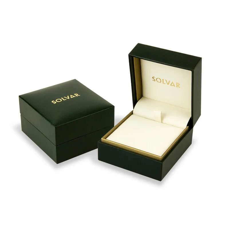 14K Gold Emerald Trinity Knot Pendant