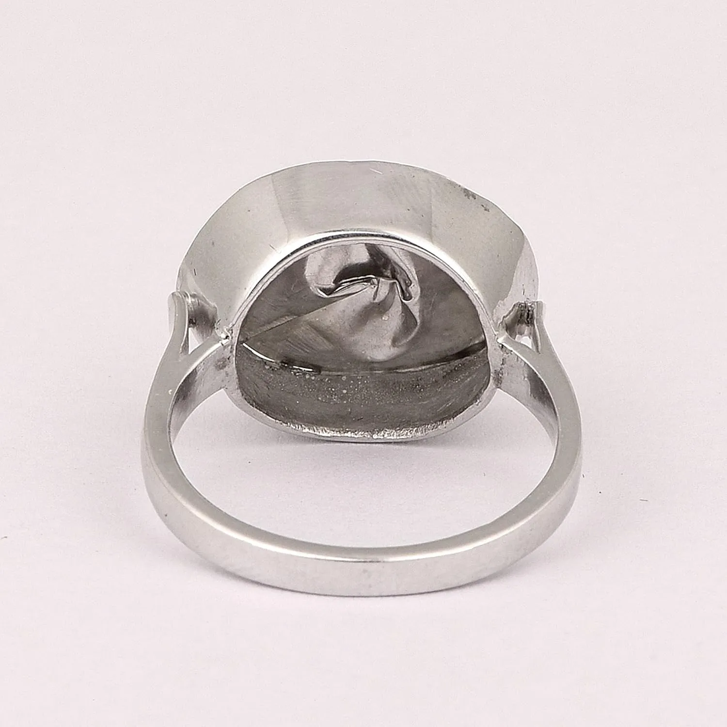 1.50 CTW Natural Diamond Polki Solitaire Ring 925 Sterling Silver Platinum Plated Slice Diamond Jewelry