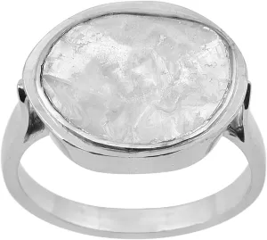 1.50 CTW Natural Diamond Polki Solitaire Ring 925 Sterling Silver Platinum Plated Slice Diamond Jewelry