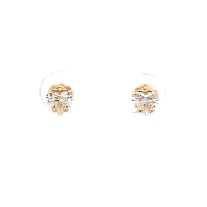 1.80 Heart Shaped Diamond Stud Earrings in 14k