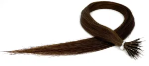 20" Nano Tip Hair Extensions #4 Rich Brown