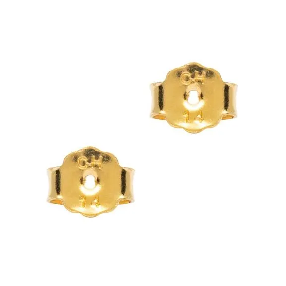 2.3mm Citrine November 14K Gold Earring Studs