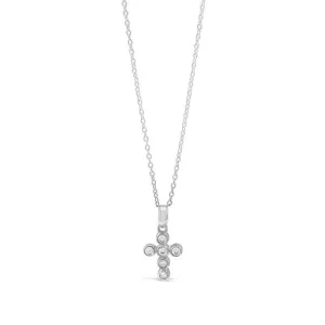 Absolute Kids Sterling Silver Cross and Chain - HCC108
