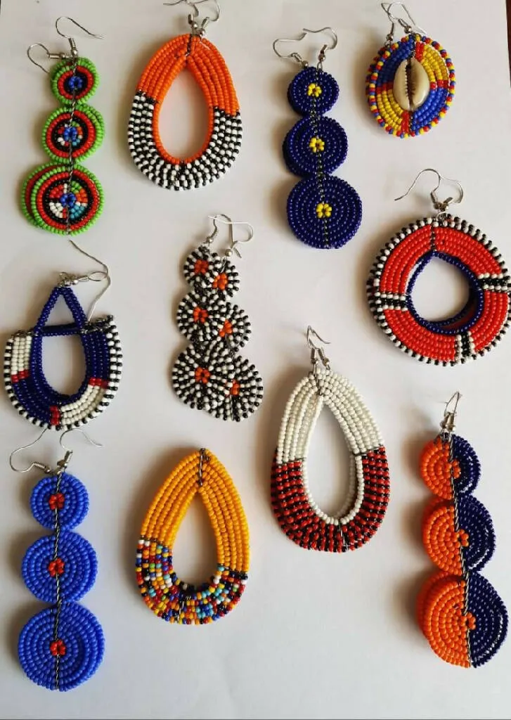 African maasai earrings