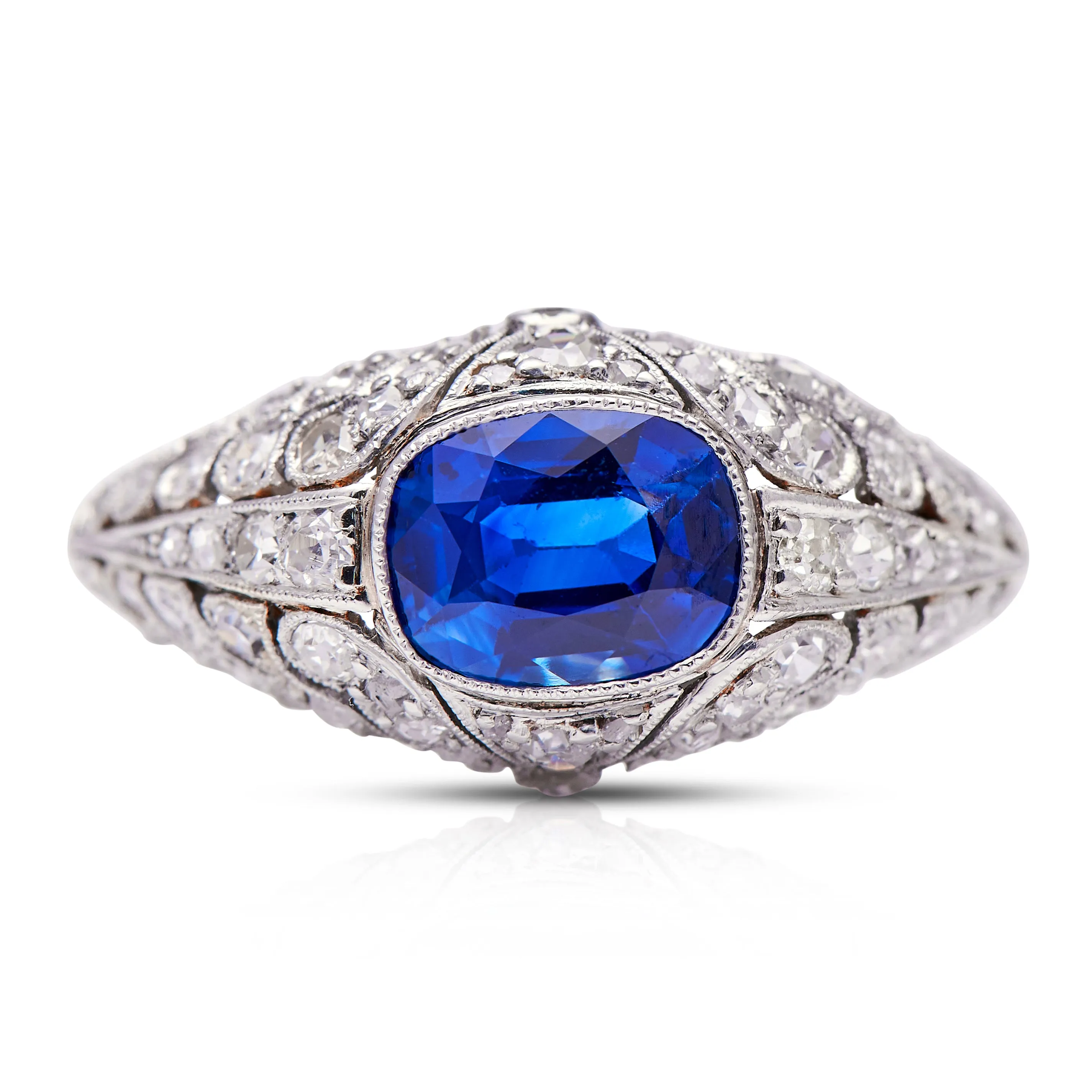 Antique | Belle Époque, sapphire & diamond ring