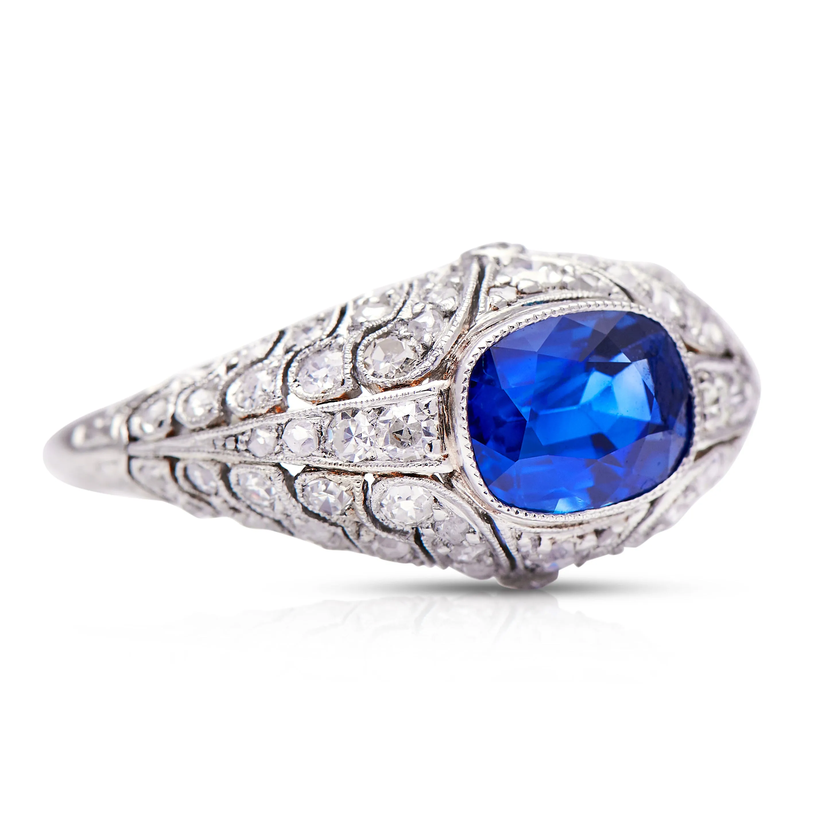 Antique | Belle Époque, sapphire & diamond ring