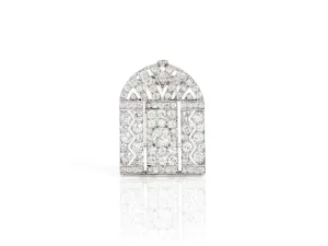 Antique Edwardian 1910s 4.50 Carat Diamond Brooch