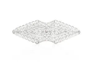 Antique Edwardian 1910s 7.00 Carat Diamond Brooch