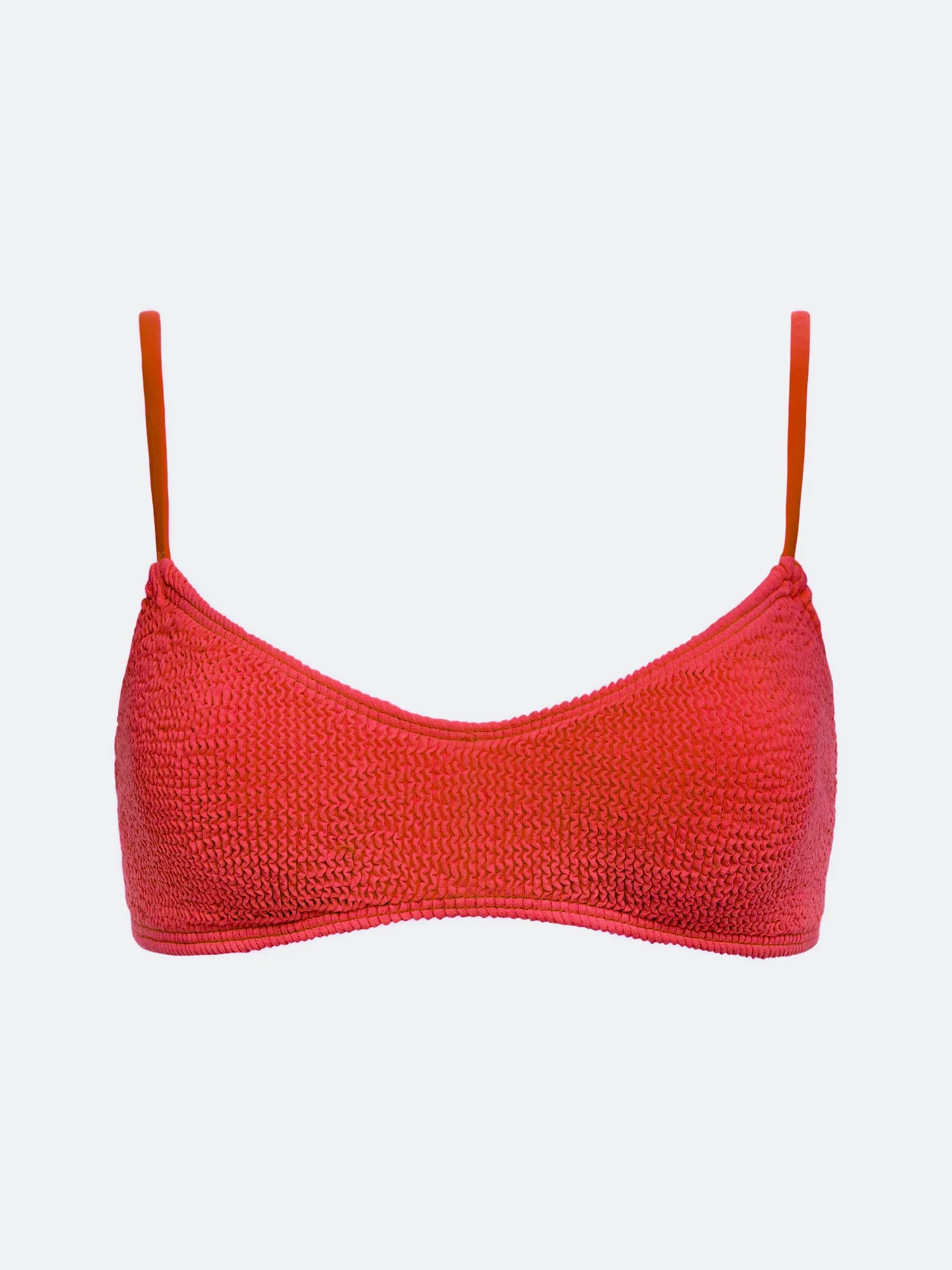 BALBOA LOW SCOOP BIKINI TOP - RUBY