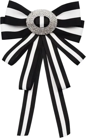 Big Fabric Bow Tie Brooches for Girl Women Fashion jabot collar brooch pins fashion PreTied Neck Tie Bow Tie Shirt Corsage Neck Tie(SR101)