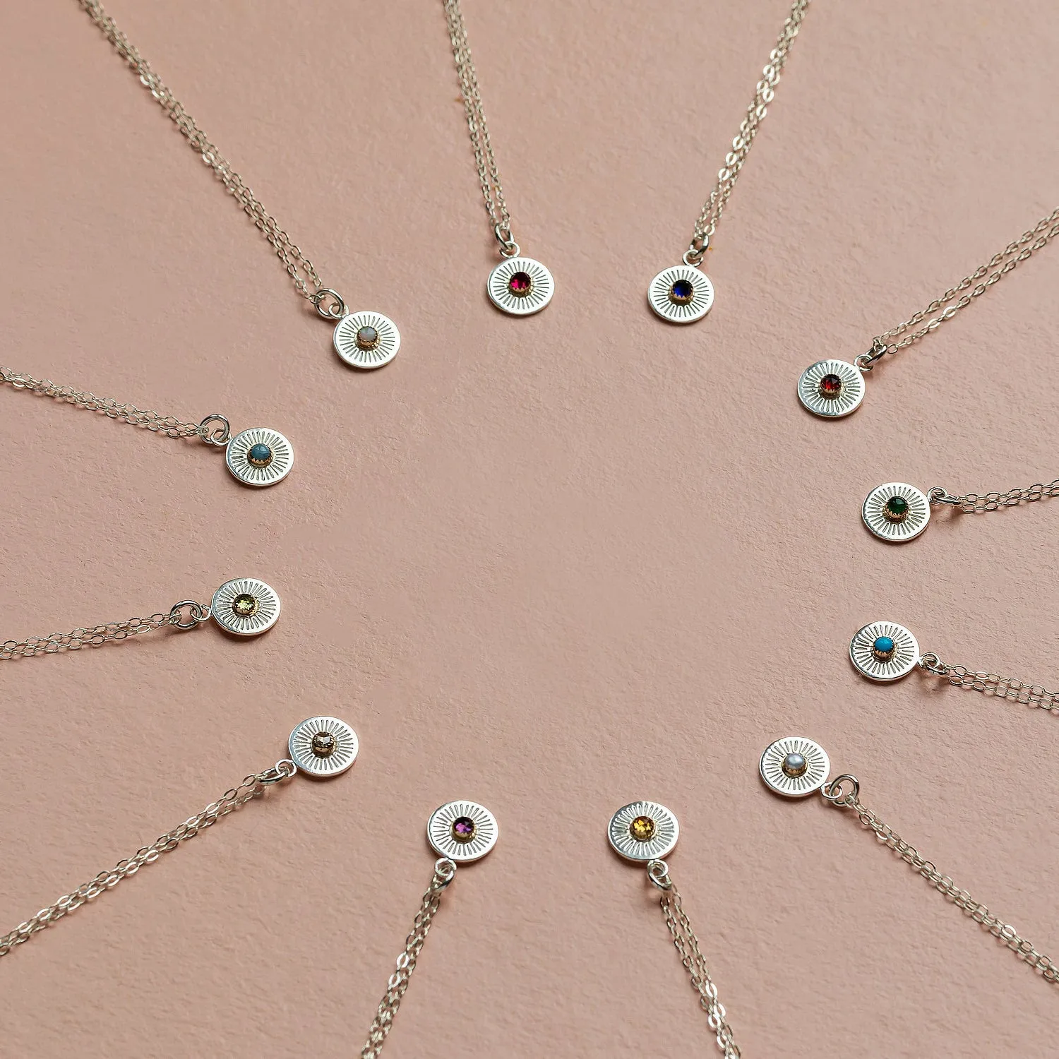 Birthstone Silver Pendant: Emerald