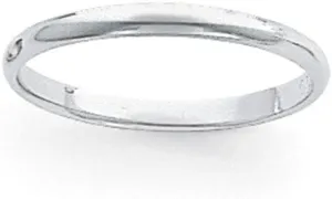 Bonyak Jewelry Platinum 3mm Half Round Featherweight Wedding Band Size 6.5 Impeccable