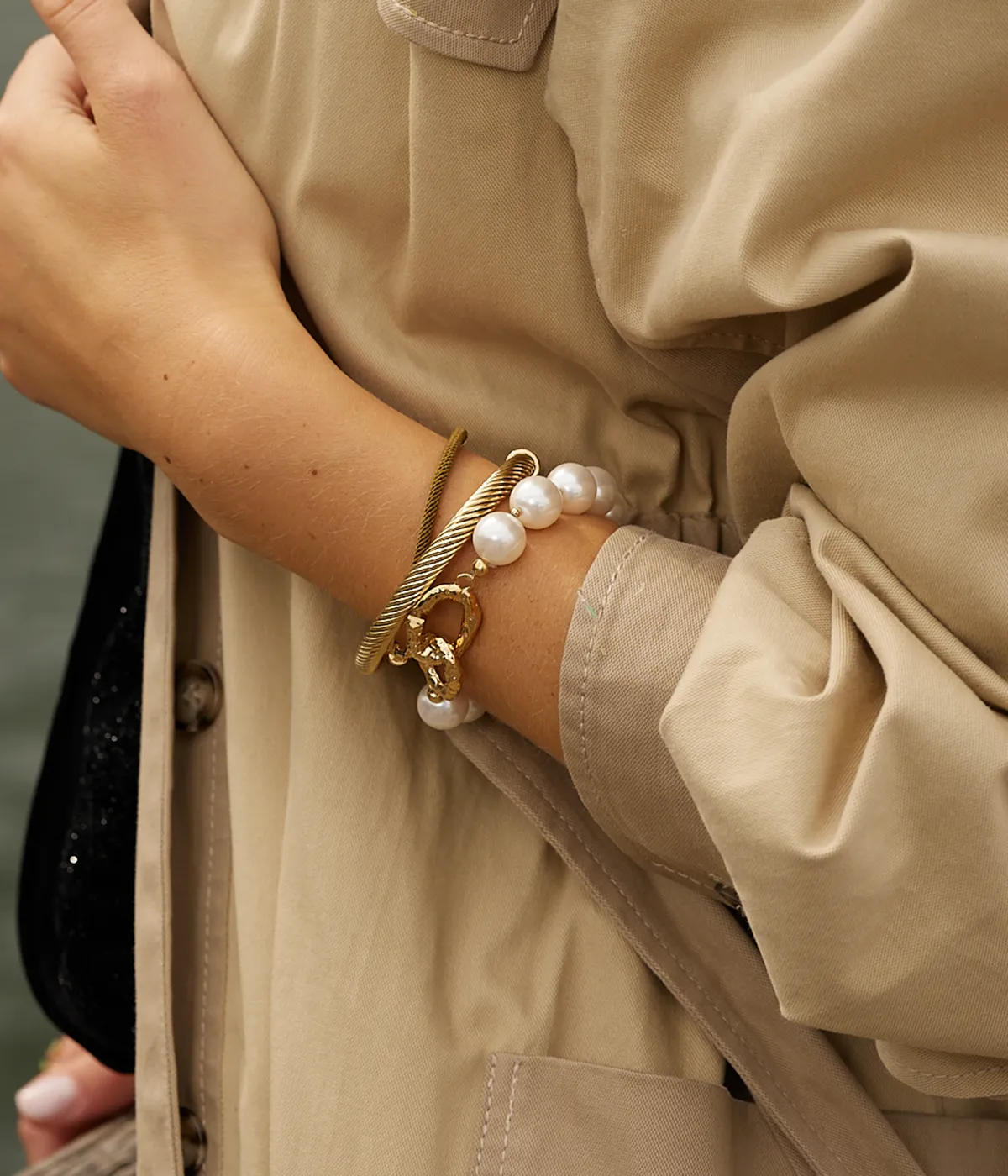 Bracelet Aria (Acier doré)