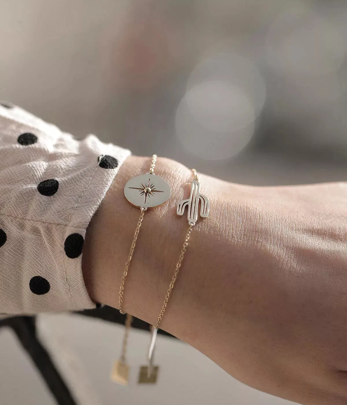 Bracelet Aztèque (Acier doré)