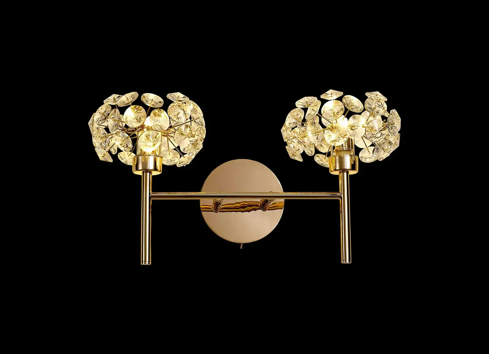 Brantley Adjustable G9 Crystal Wall Lamp
