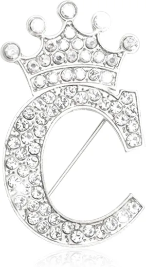 Brooches and Pins for Women Initial Brooch Pin Bag Charm Rhinestone Brooches for Wedding Dress Backpacks Clothing Crafts Accessories Custom Jewelry Gift