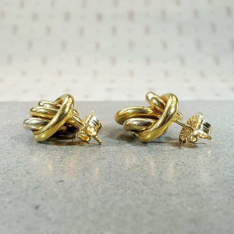 Buttery 18k Gold Rings Post Earrings