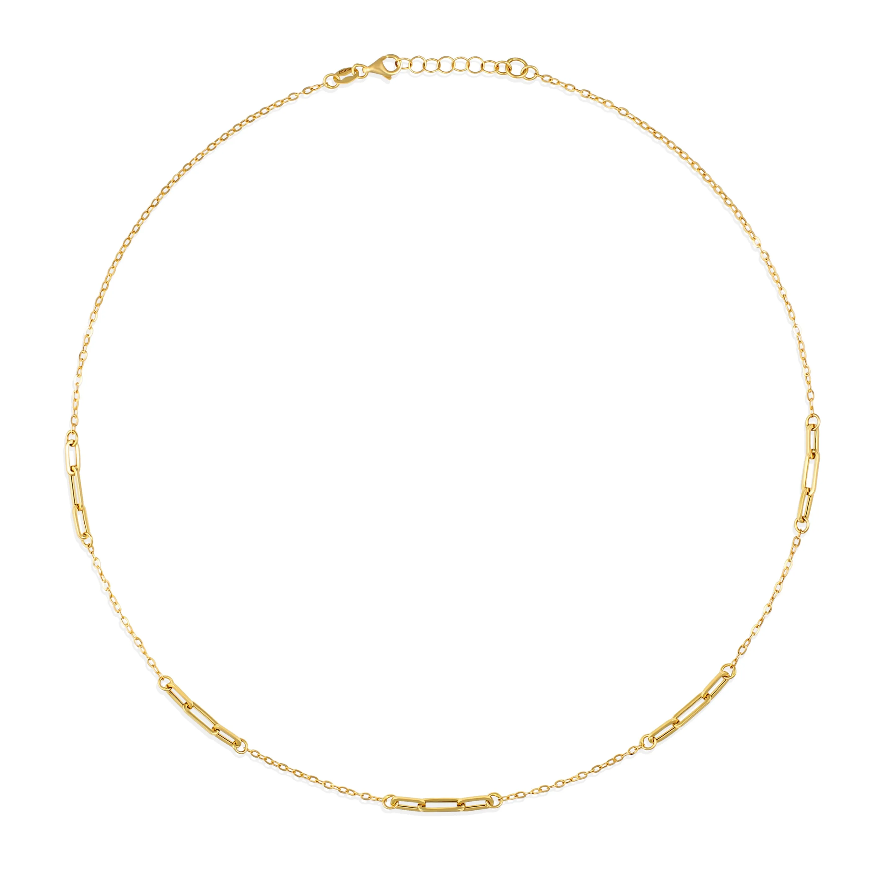 Capri Dreaming® Paperclip Link Necklace | Yellow Gold