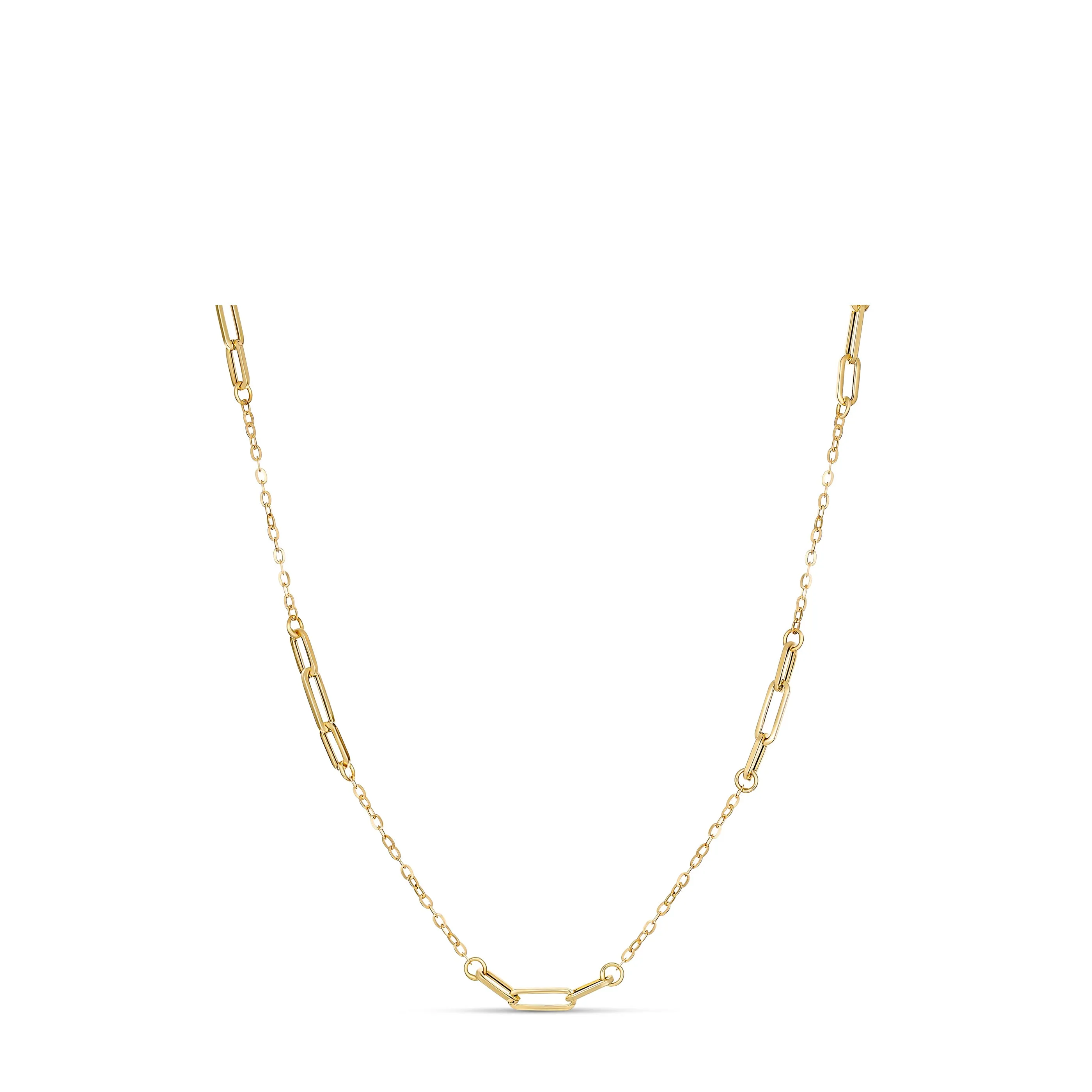 Capri Dreaming® Paperclip Link Necklace | Yellow Gold