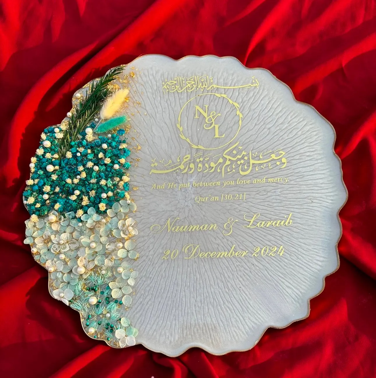 Customised Engagement Rings Platter/Tray