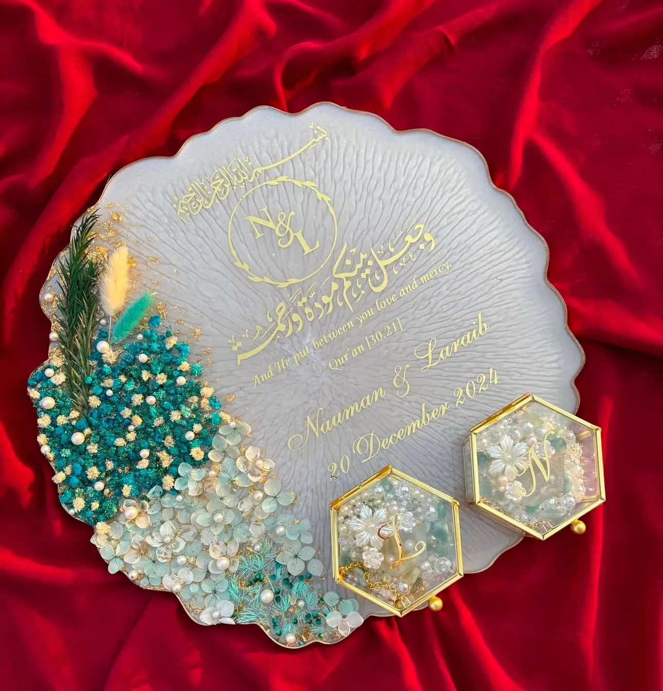 Customised Engagement Rings Platter/Tray