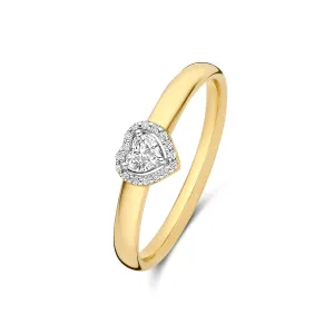 De la Paix Amore  14 karat gold ring with diamond 0.11 carat