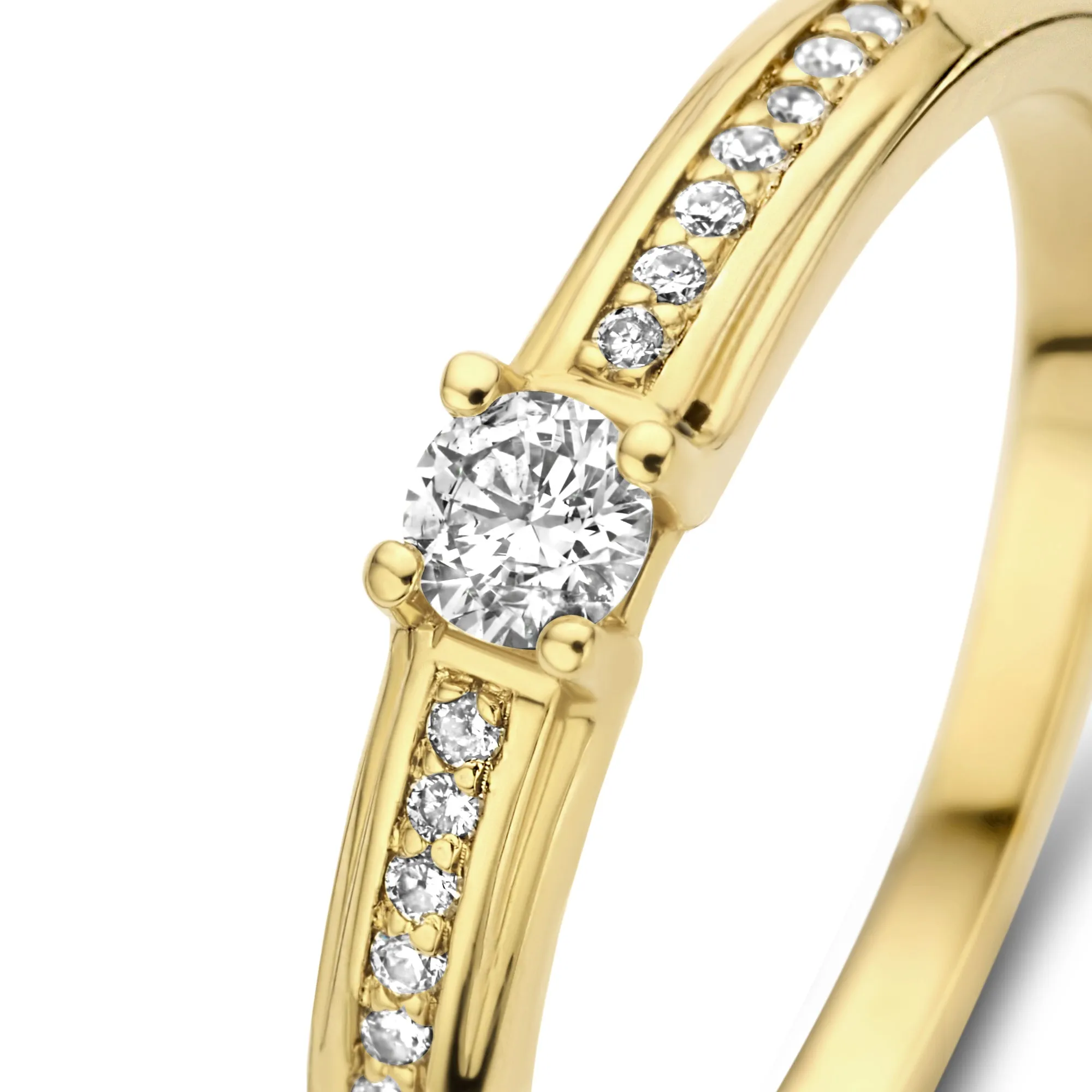 De la Paix Madeline 14 karat gold ring with diamond 0.20 carat