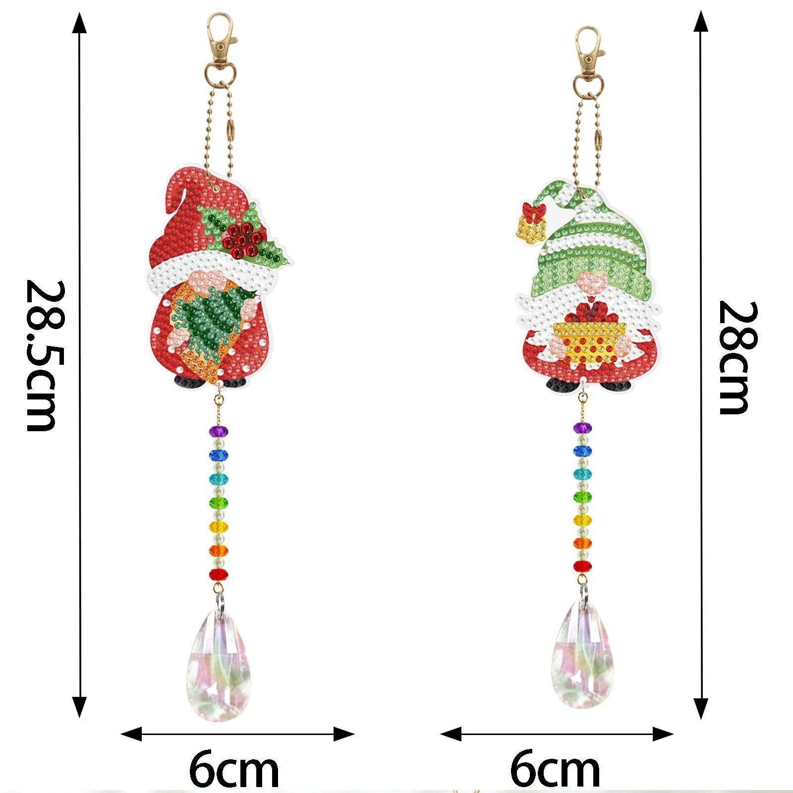 Diamond Art Double Sided Pendants
