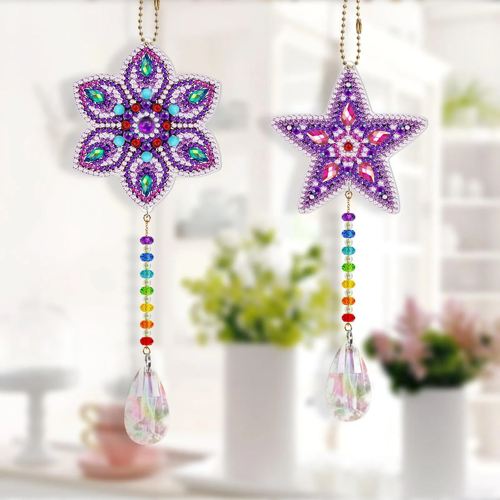 Diamond Art Double Sided Pendants