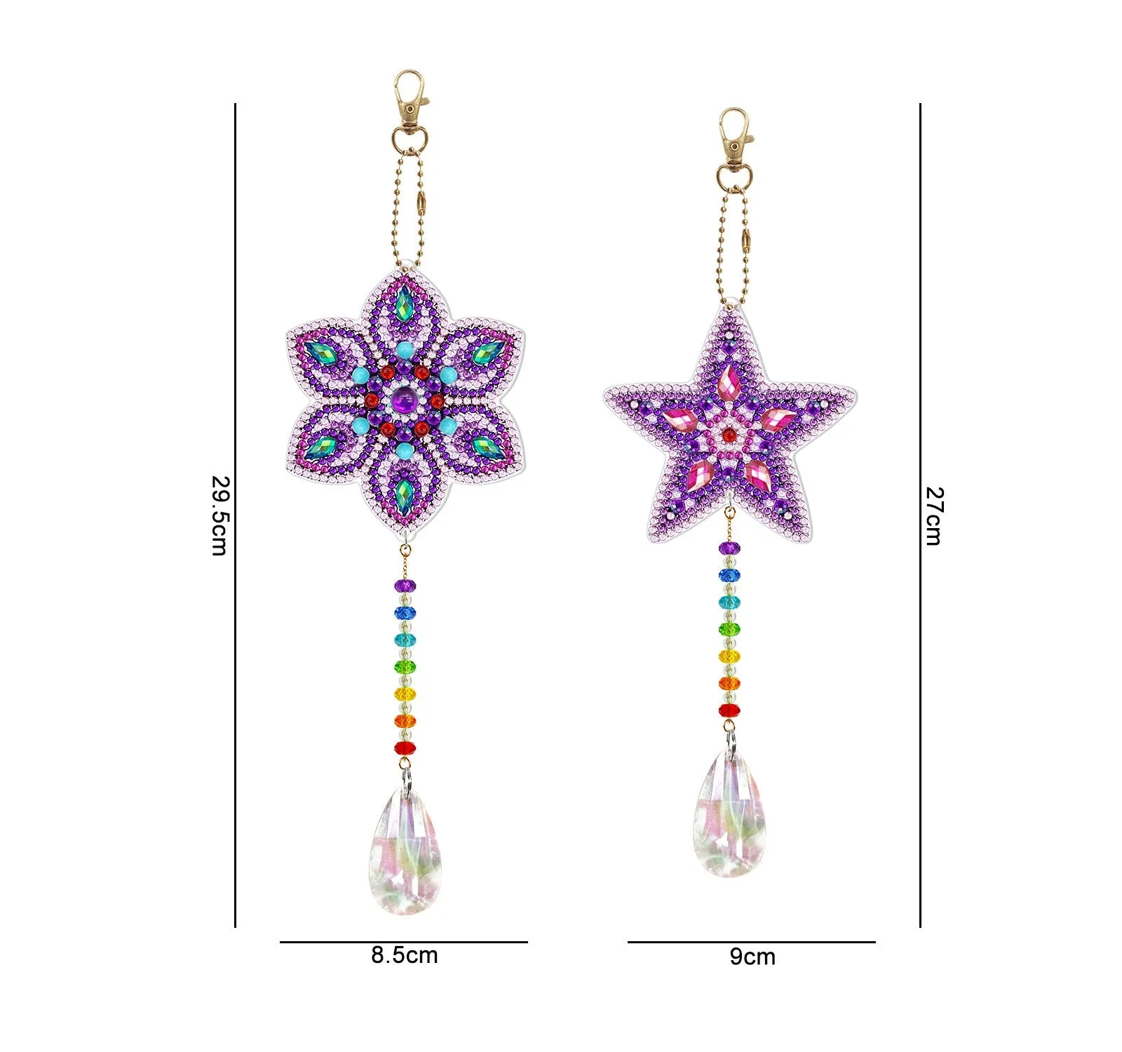 Diamond Art Double Sided Pendants