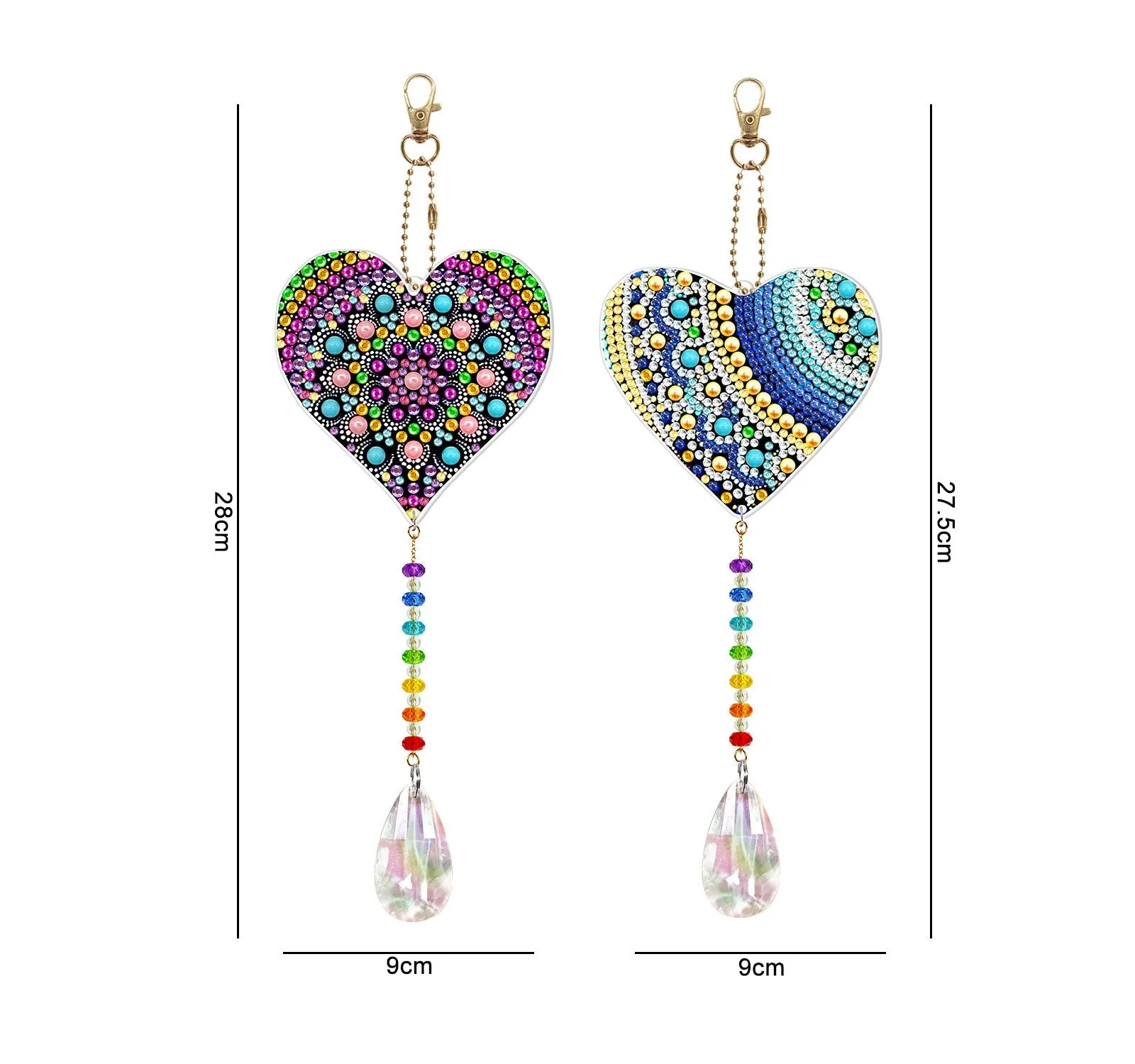 Diamond Art Double Sided Pendants