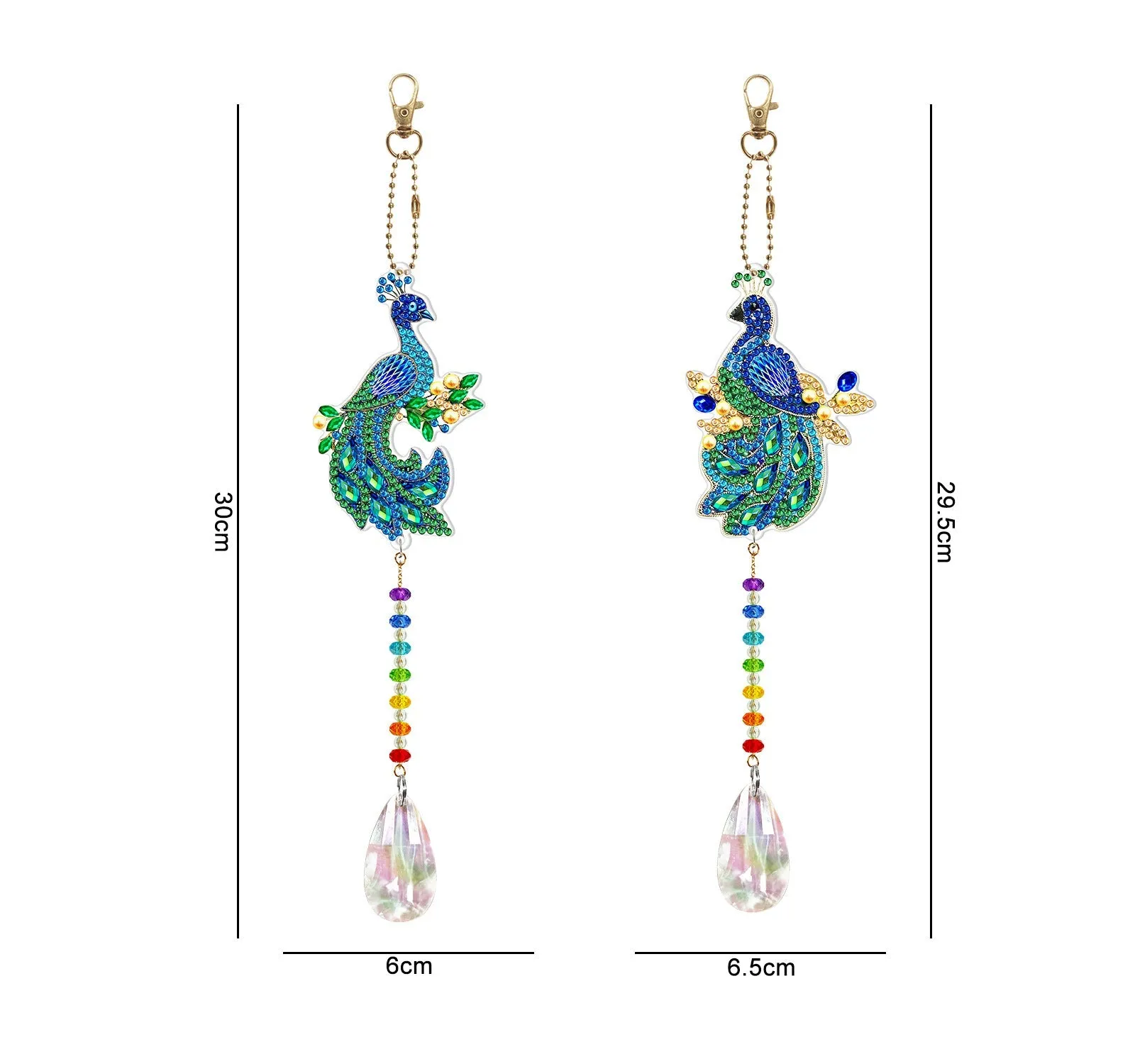 Diamond Art Double Sided Pendants