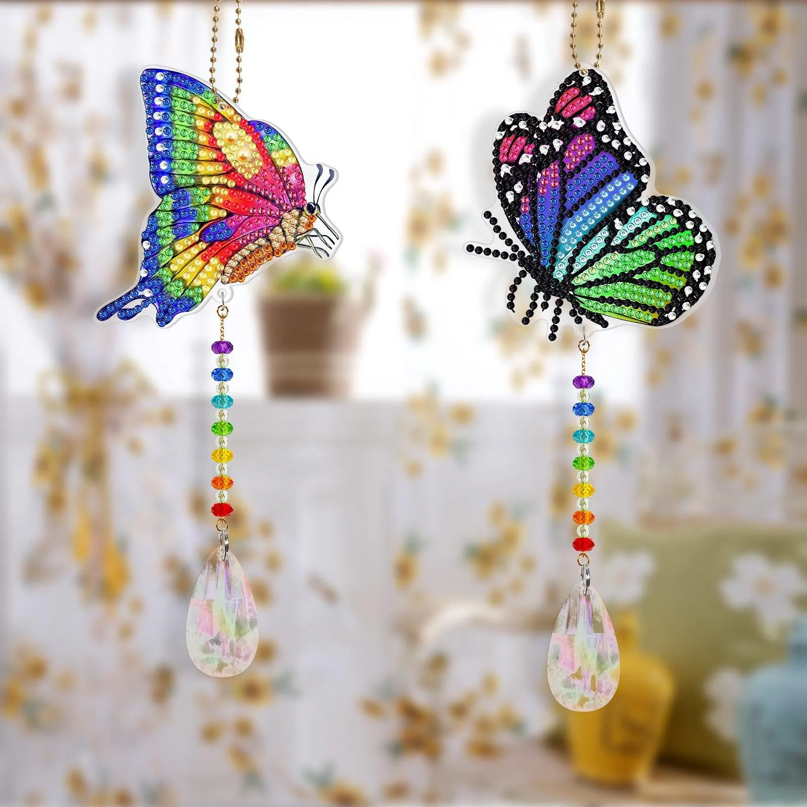 Diamond Art Double Sided Pendants