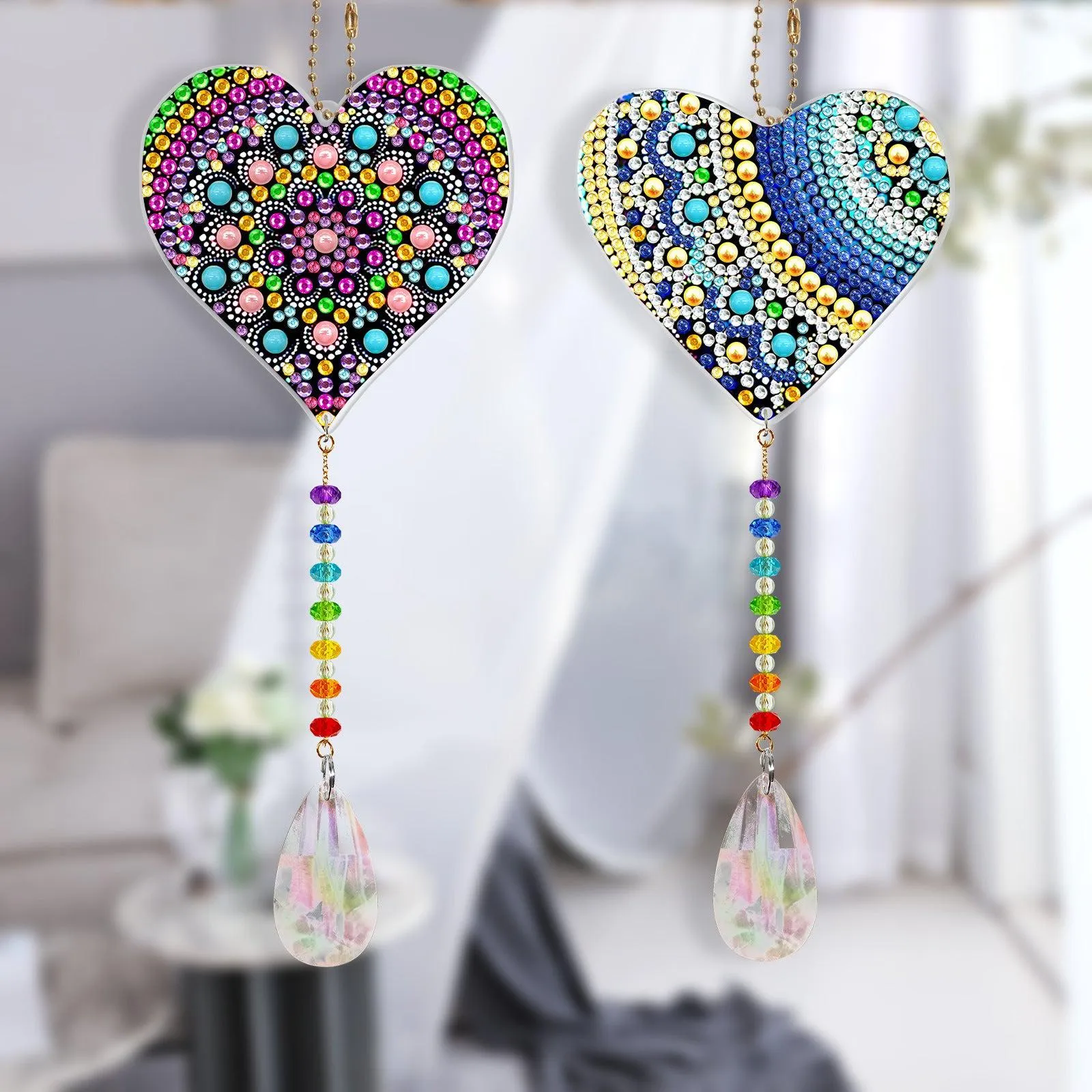 Diamond Art Double Sided Pendants