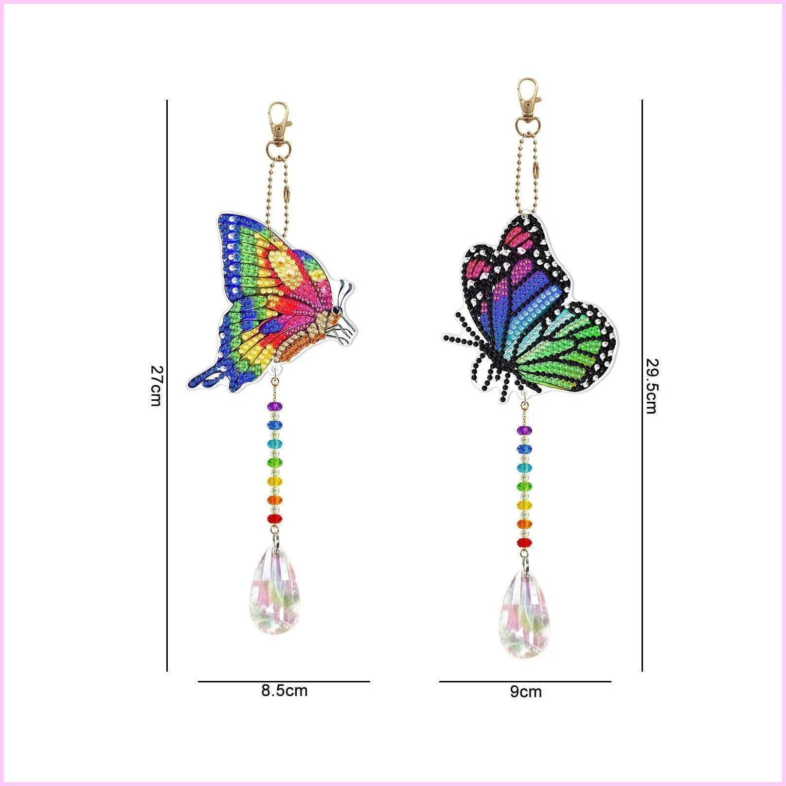 Diamond Art Double Sided Pendants