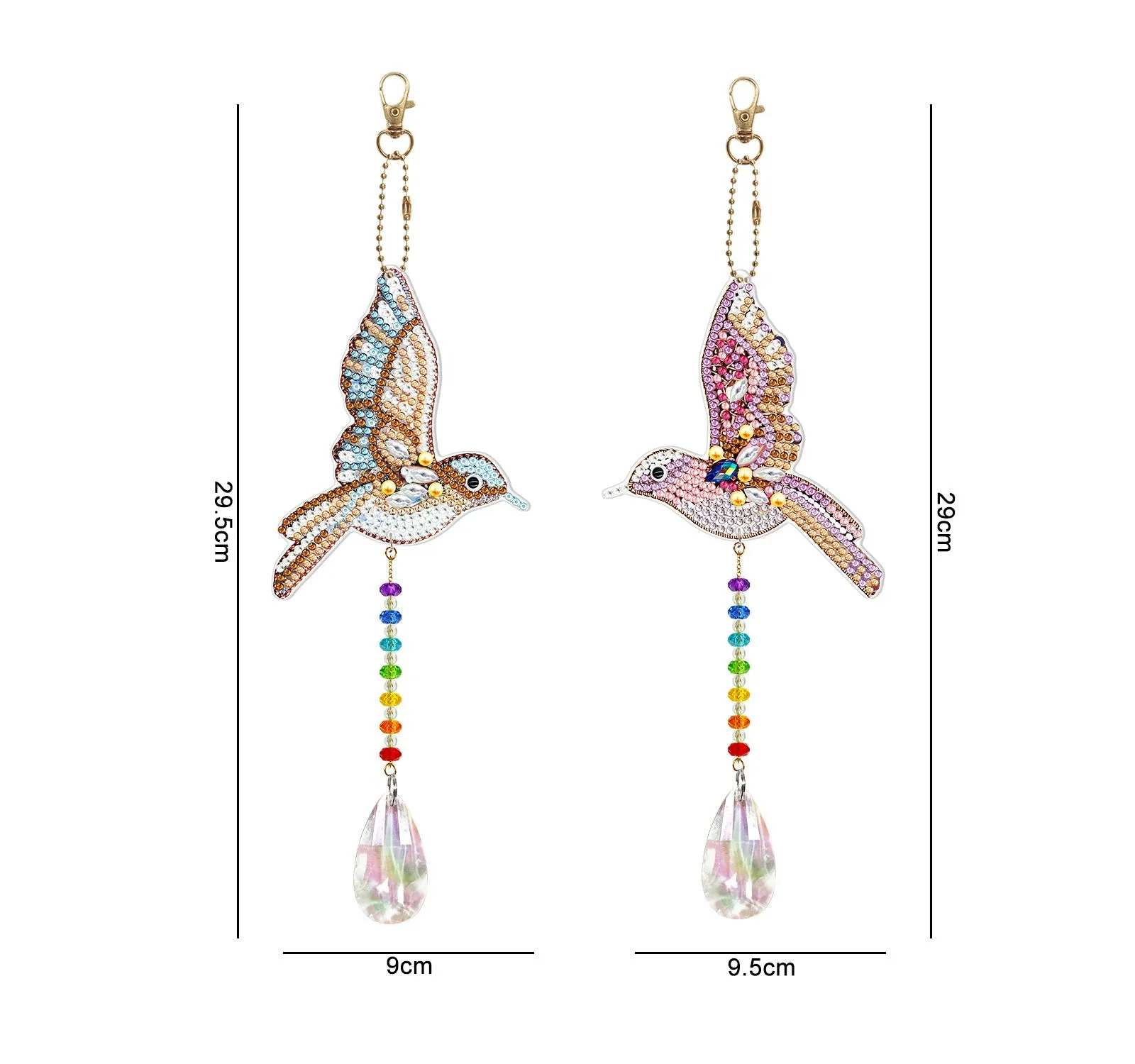 Diamond Art Double Sided Pendants
