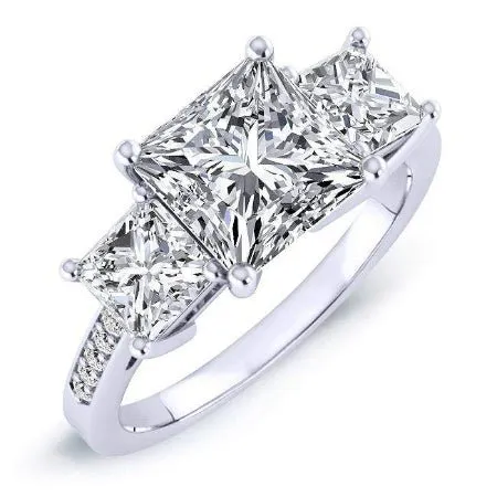 Dietes - Princess Moissanite Engagement Ring