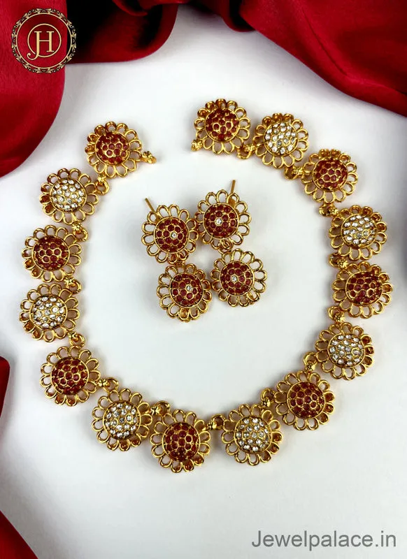 Elegant Gold Plated Designer Necklace JH1940