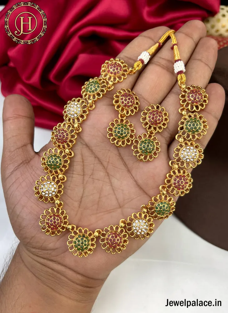 Elegant Gold Plated Designer Necklace JH1940