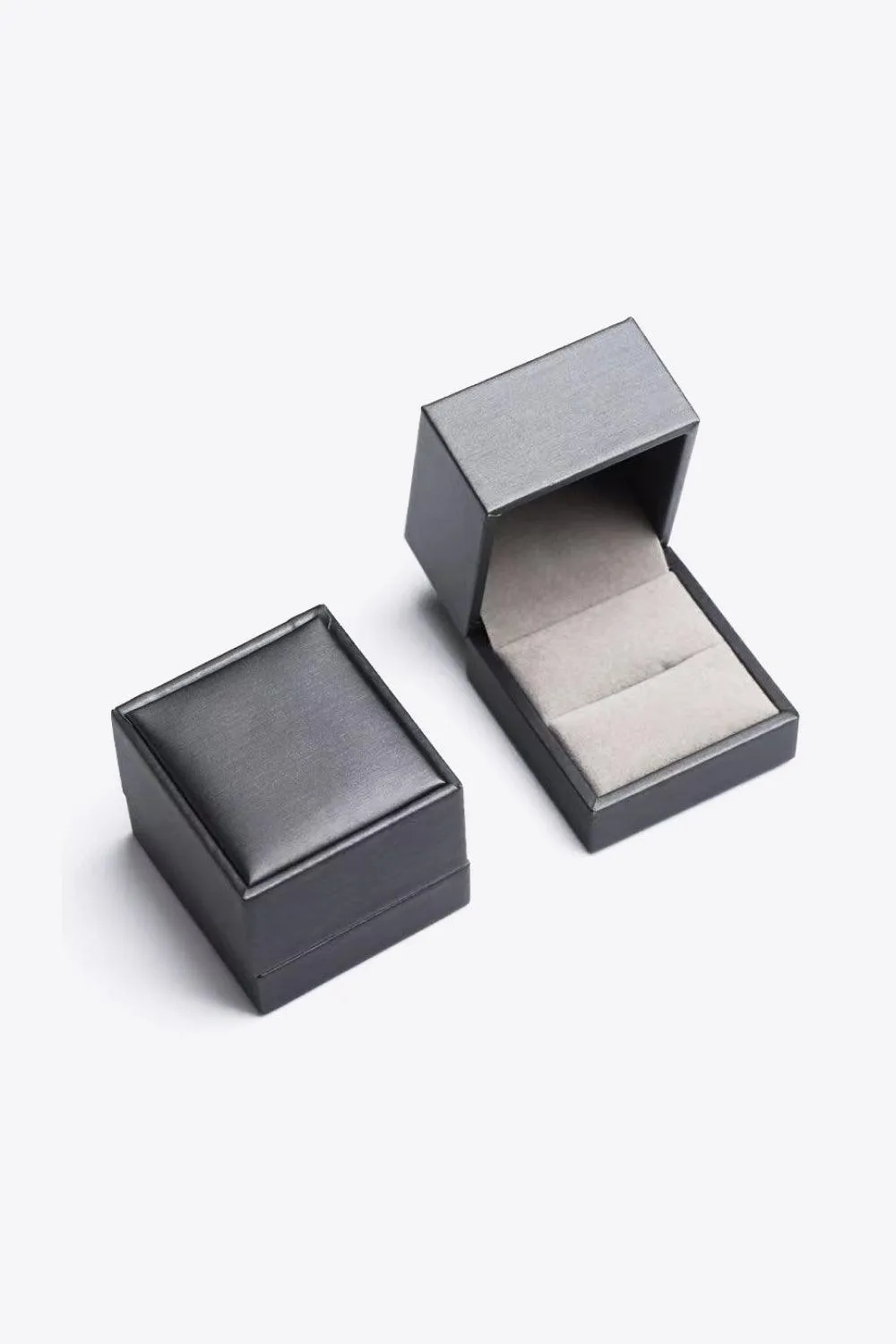 Encrusted 3 Carat Moissanite Platinum-Plated Ring