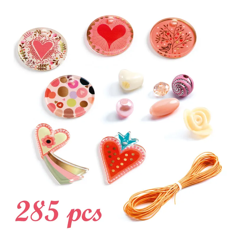 Fancy Heart Beads by Djeco