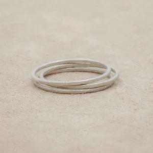 Featherweight Stacking Rings {Sterling Silver}