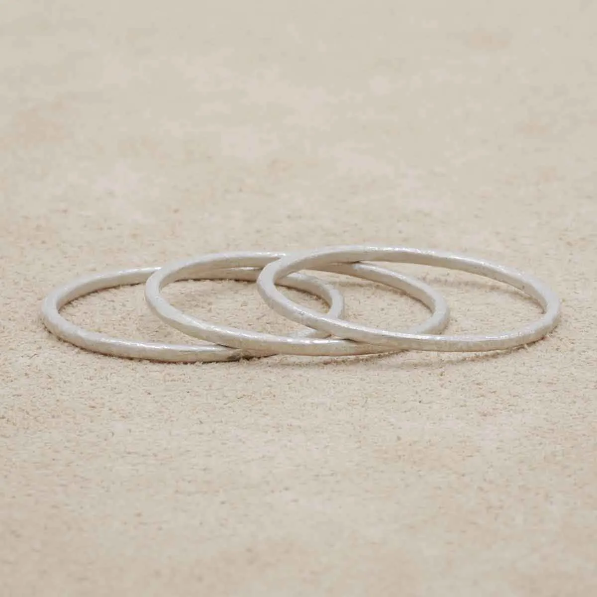 Featherweight Stacking Rings {Sterling Silver}