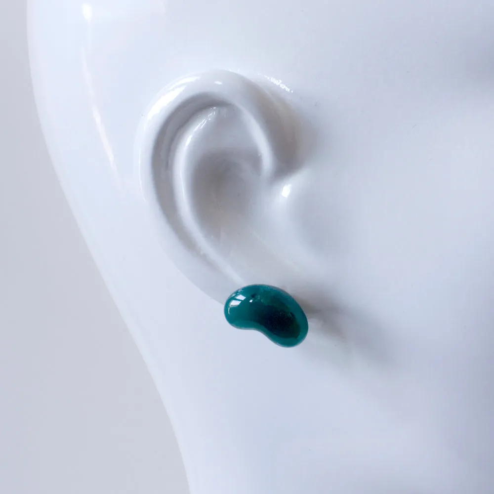Glass Jelly Bean Earrings by Emma Gerard