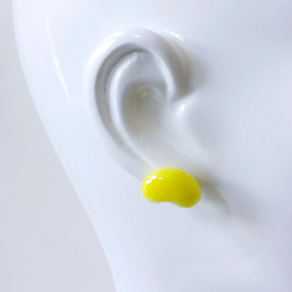 Glass Jelly Bean Earrings by Emma Gerard