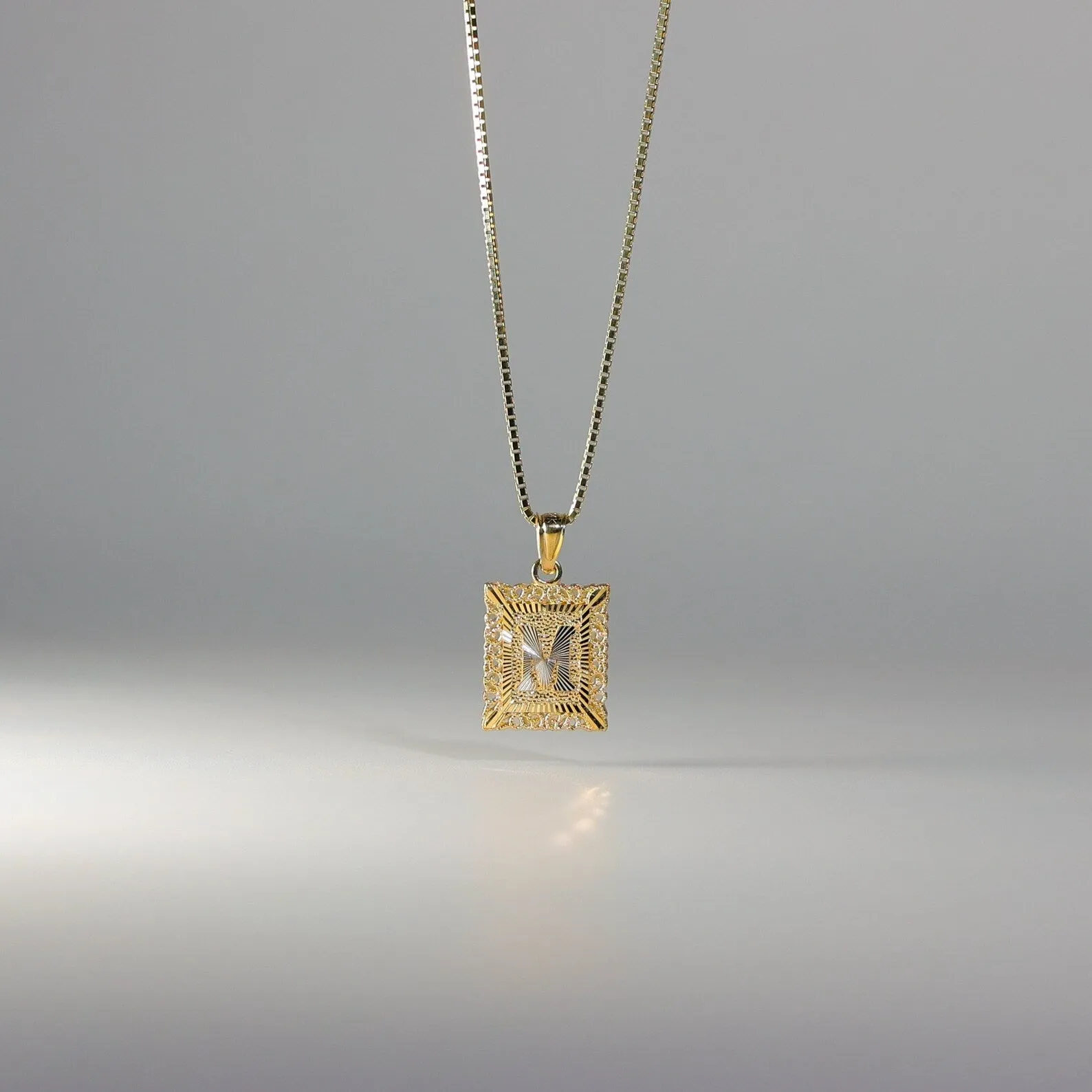 Gold Letter M Pendants | A-Z Gold Pendants
