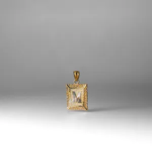 Gold Letter M Pendants | A-Z Gold Pendants