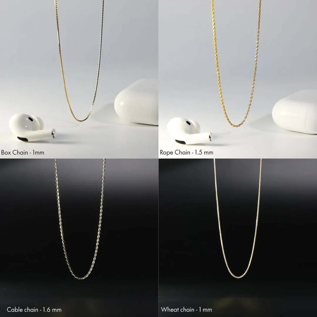 Gold Letter M Pendants | A-Z Gold Pendants